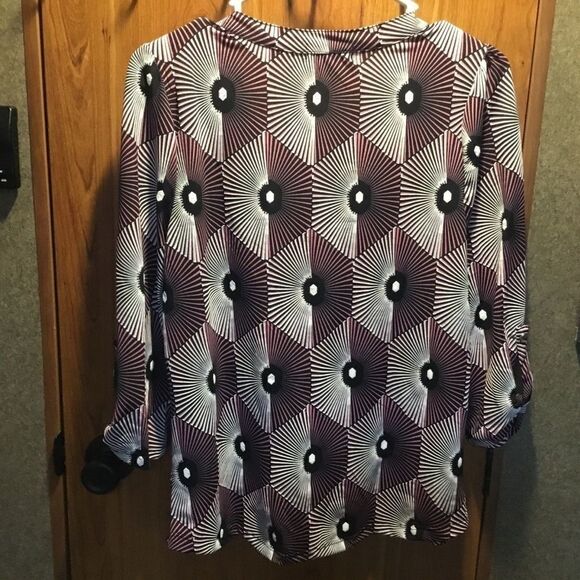 NWT BY Design Brand 3/4 Sleeve Blouse Sz Small - Picture 7 of 8